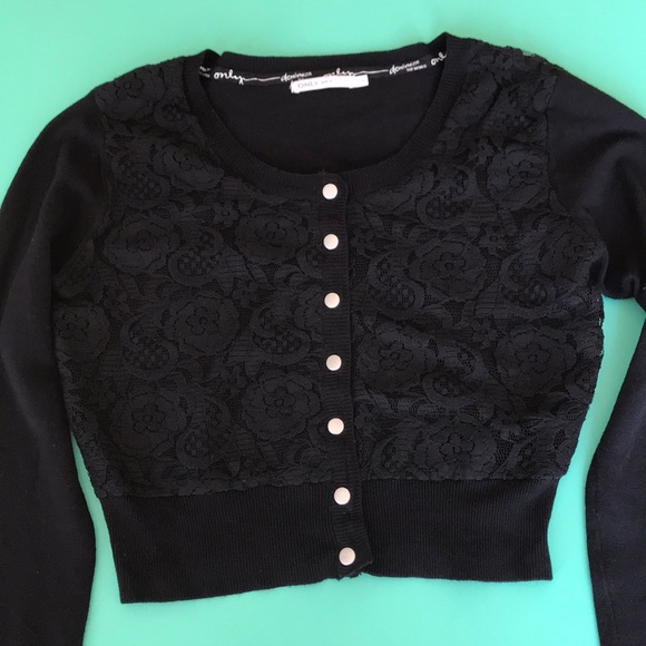 ONLY cute black cropped cardigan - Picture 4 of 9